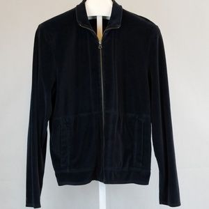Earl Jean Velour Sweater black/charcoal Size L